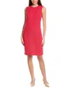 St John St. John Tweed Sheath Dress In Red