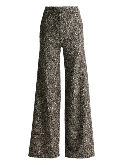 St John Tweed Trousers In Gray