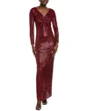 St John St. John Twist Gown In Red