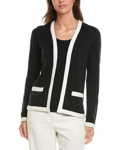 St John Twofer Cashmere-blend Tank Cardigan In Multi