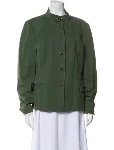 Pre-owned St John Utility Jacket In Green