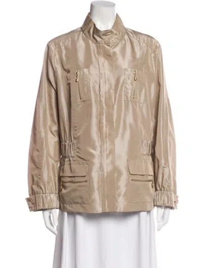 Pre-owned St John Utility Jacket In Neutral