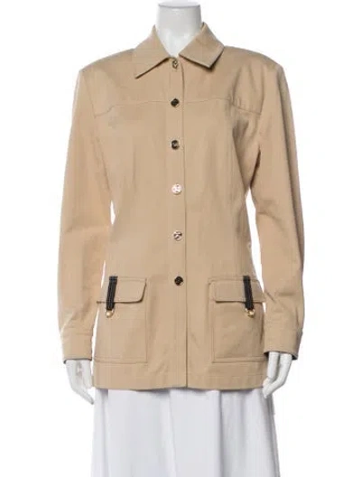 Pre-owned St John Utility Jacket In Neutral