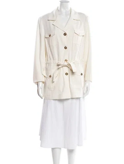 Pre-owned St John Utility Jacket In Neutral