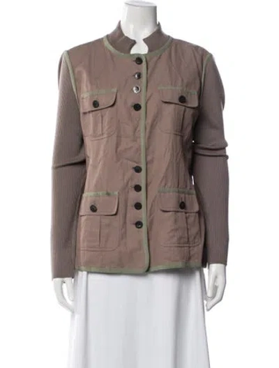 Pre-owned St John Utility Jacket In Neutral