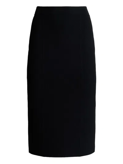 St John St. John Venezia Knit Pencil Skirt In Black