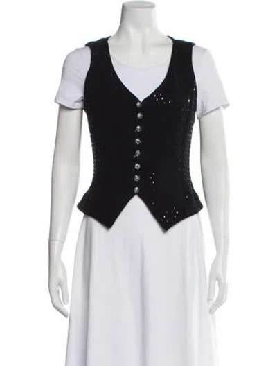 Pre-owned St John Vest In Black