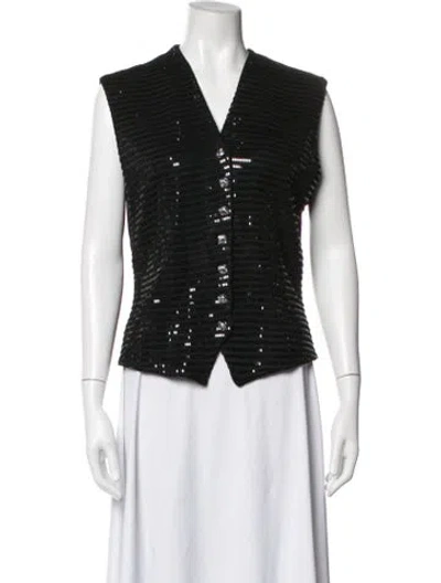 Pre-owned St John Vest In Black