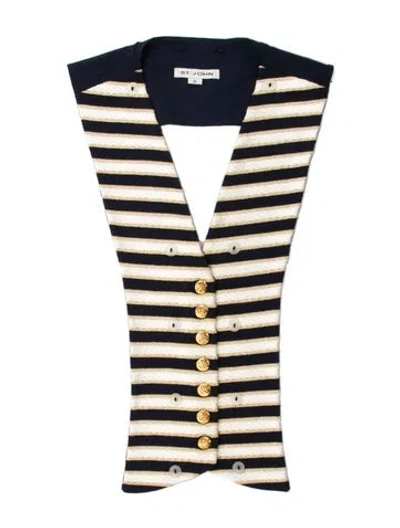 Pre-owned St John Vest In Blue