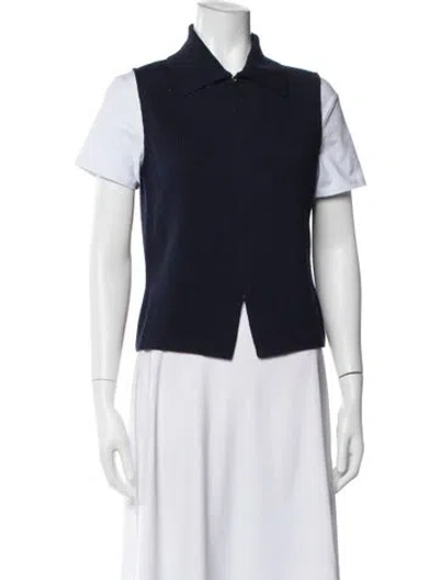 Pre-owned St John Vest In Blue