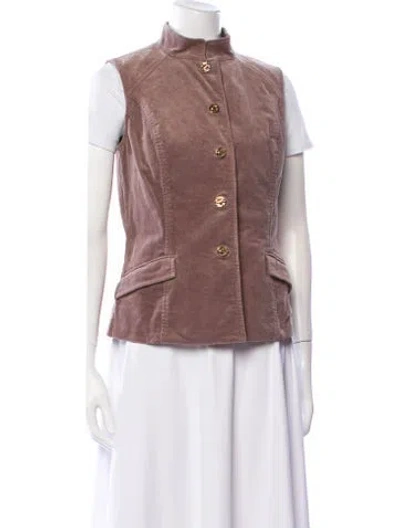 Pre-owned St John Vest In Brown