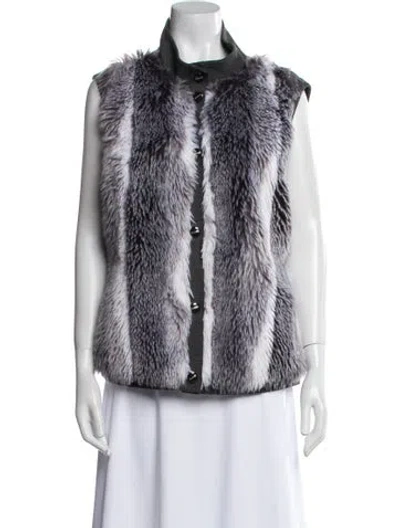 Pre-owned St John Vest In Gray