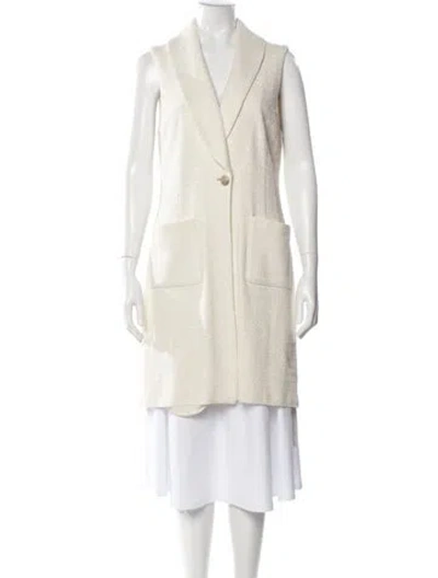 Pre-owned St John Vest In Neutral