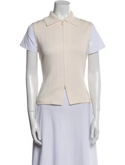 Pre-owned St John Vest In Neutral