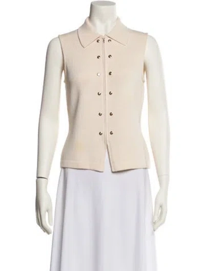Pre-owned St John Vest In Neutral