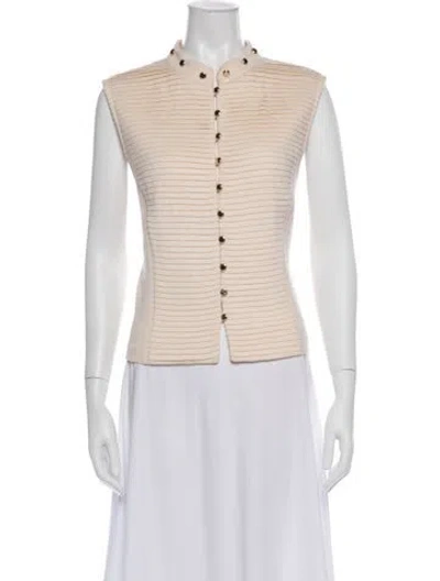 Pre-owned St John Vest In Neutral