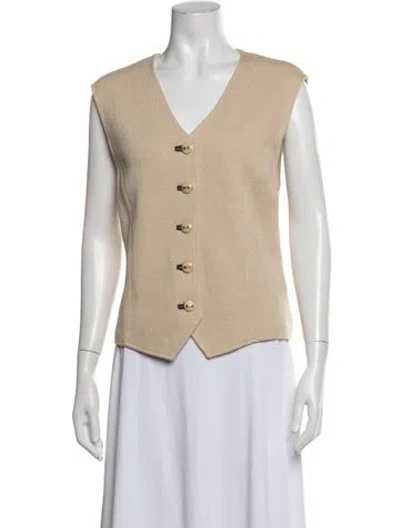 Pre-owned St John Vest In Neutrals