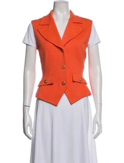 Pre-owned St John Vest In Orange