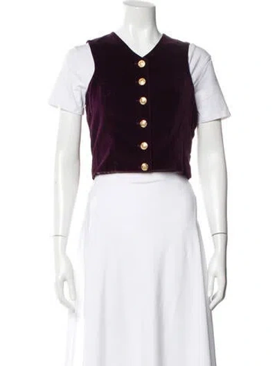 Pre-owned St John Vest In Purple