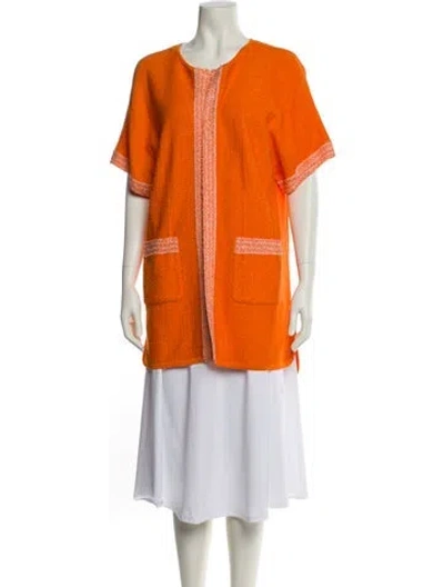 Pre-owned St John Vest W/ Tags In Orange