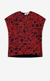 St John Vintage Botanical Print Top In Gemd