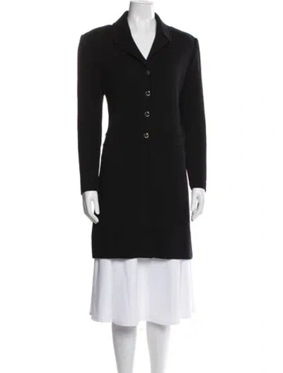 Pre-owned St John Vintage Coat In Black