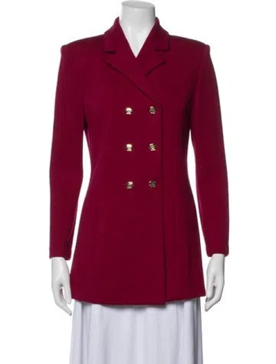 Pre-owned St John Vintage Coat In Red