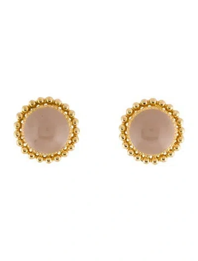 Pre-owned St John Vintage Enamel Clip-on Earrings In Neutral