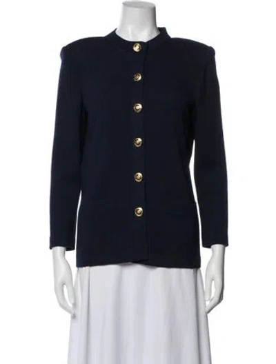 Pre-owned St John Vintage Evening Jacket In Blue