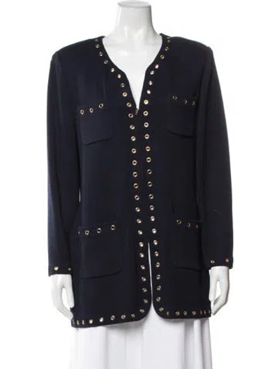 Pre-owned St John Vintage Jacket In Blue