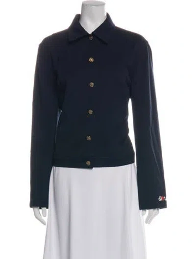 Pre-owned St John Vintage Jacket In Blue