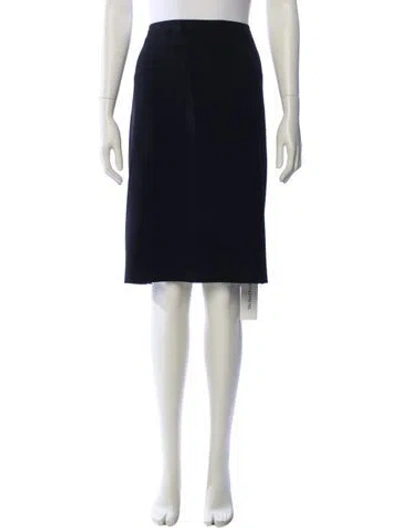Pre-owned St John Vintage Knee-length Skirt In Blue