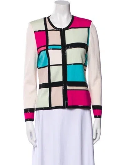 Pre-owned St John Vintage Printed Vest In Multi