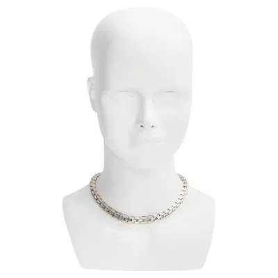 Pre-owned St John Vintage St. John Crystal Collar Necklace, Baguette Design, Circa 1990s In Multi