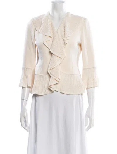 Pre-owned St John Vintage Wool Sweater In Neutral