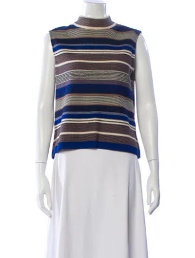 Pre-owned St John Vintage Wool Vest In Neutral