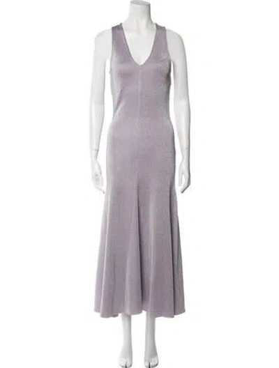 Pre-owned St John V-neck Long Dress