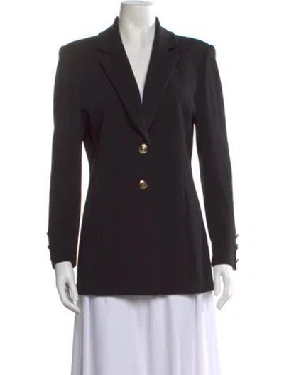 Pre-owned St John V-neck Sweater In Black