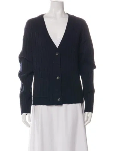 Pre-owned St John V-neck Sweater In Black