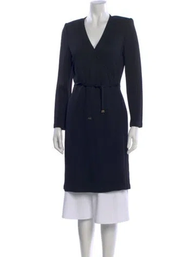 Pre-owned St John V-neck Sweater In Black