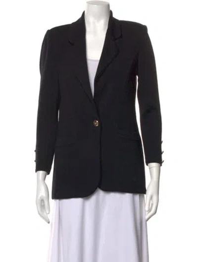 Pre-owned St John V-neck Sweater In Black
