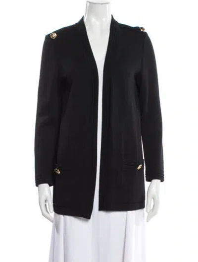 Pre-owned St John V-neck Sweater In Blue