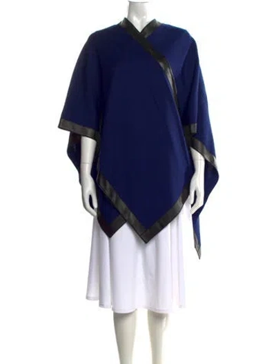Pre-owned St John V-neck Sweater In Blue