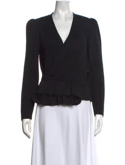 Pre-owned St John V-neck Sweater In Blue