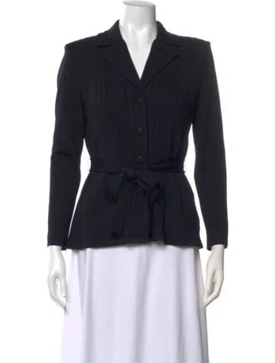 Pre-owned St John V-neck Sweater In Blue