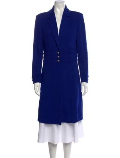 Pre-owned St John V-neck Sweater In Blue