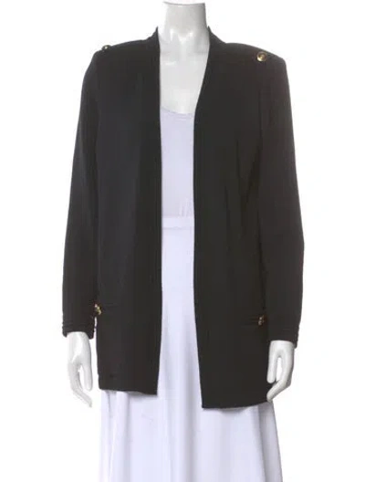 Pre-owned St John V-neck Sweater In Gray