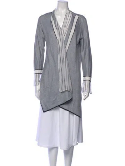 Pre-owned St John V-neck Sweater In Multi