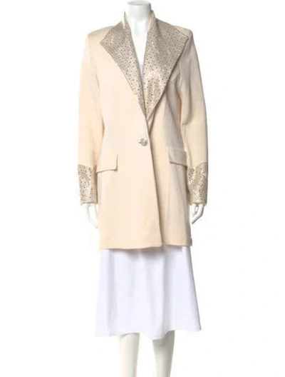 Pre-owned St John V-neck Sweater In Neutral