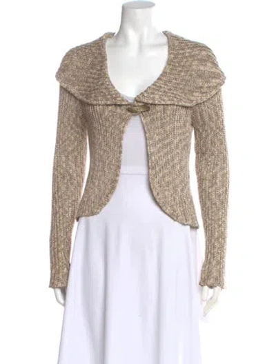 Pre-owned St John V-neck Sweater In Neutral